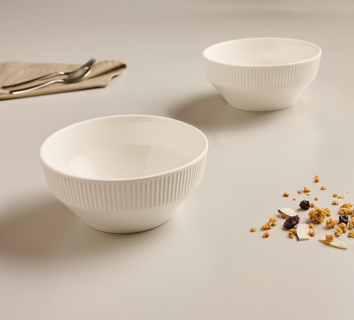 SET ZDJELA    15,6/7 cm        - bijela, Design, keramika (15,6/7cm) - Dieter Knoll