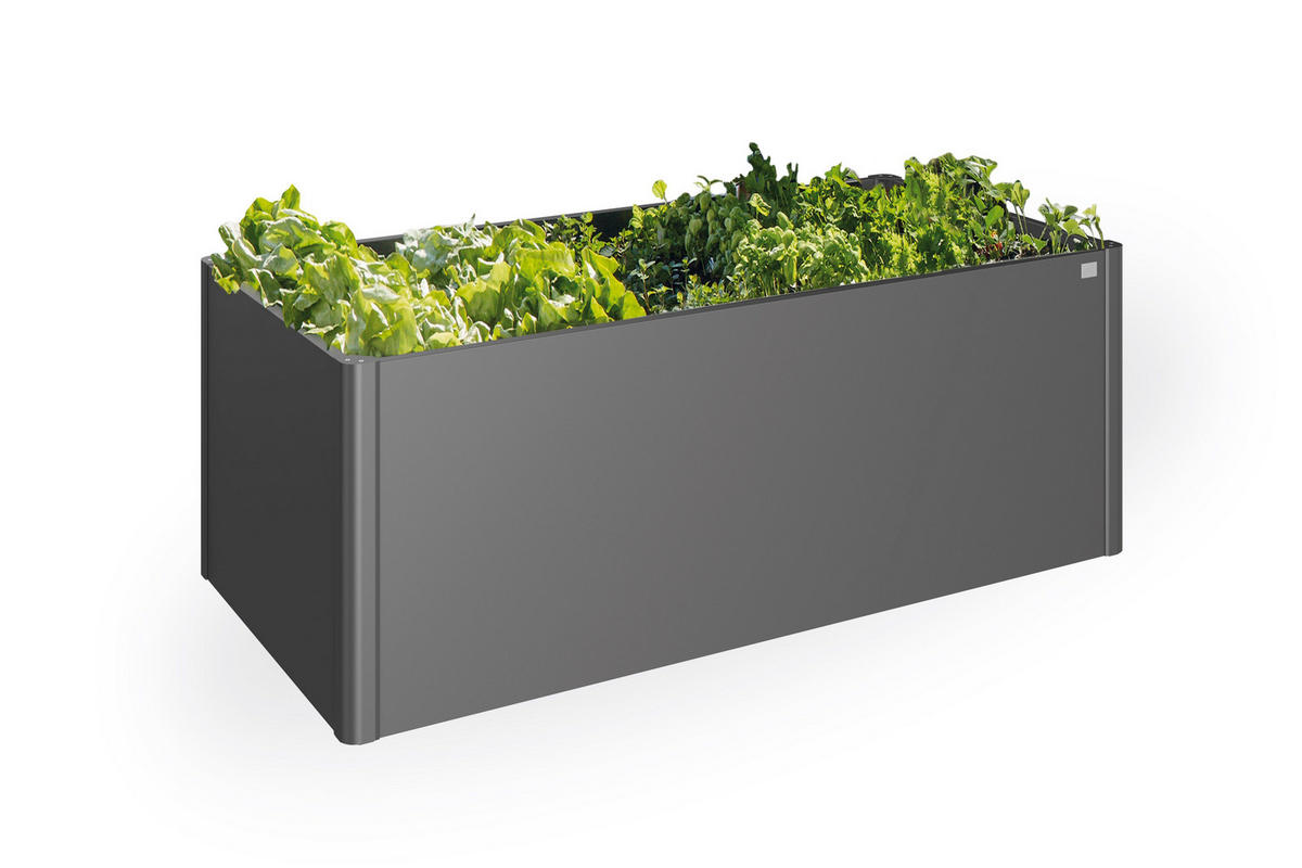 HOCHBEET - Dunkelgrau, Design, Metall (201/77/53cm) - Biohort
