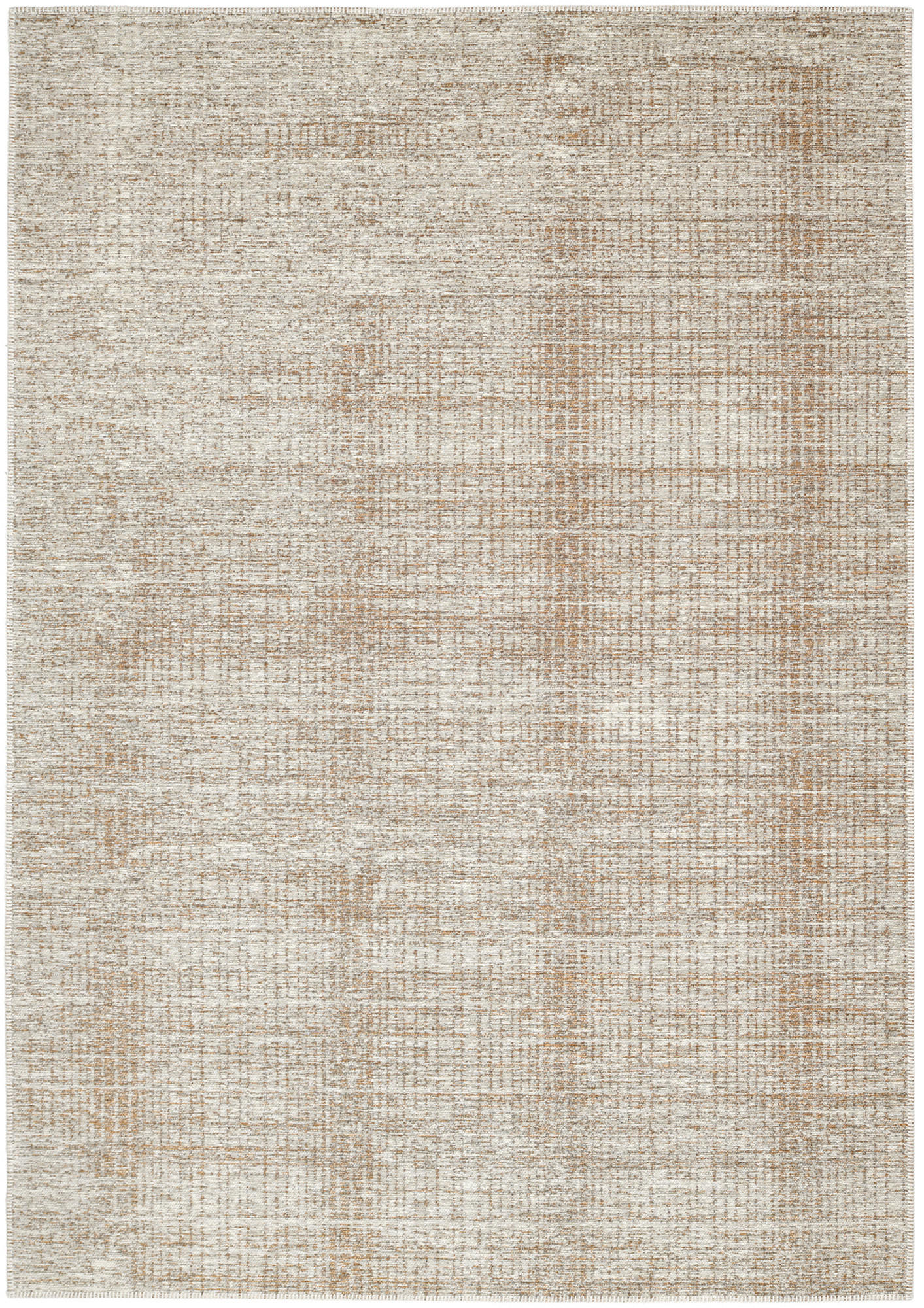 Musterring Flachwebeteppich Plains Orange, Beige 140x200 cm