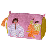 KOZMETIKAI TÁSKA - pink/többszínű, Basics, műanyag (23/13/18cm)