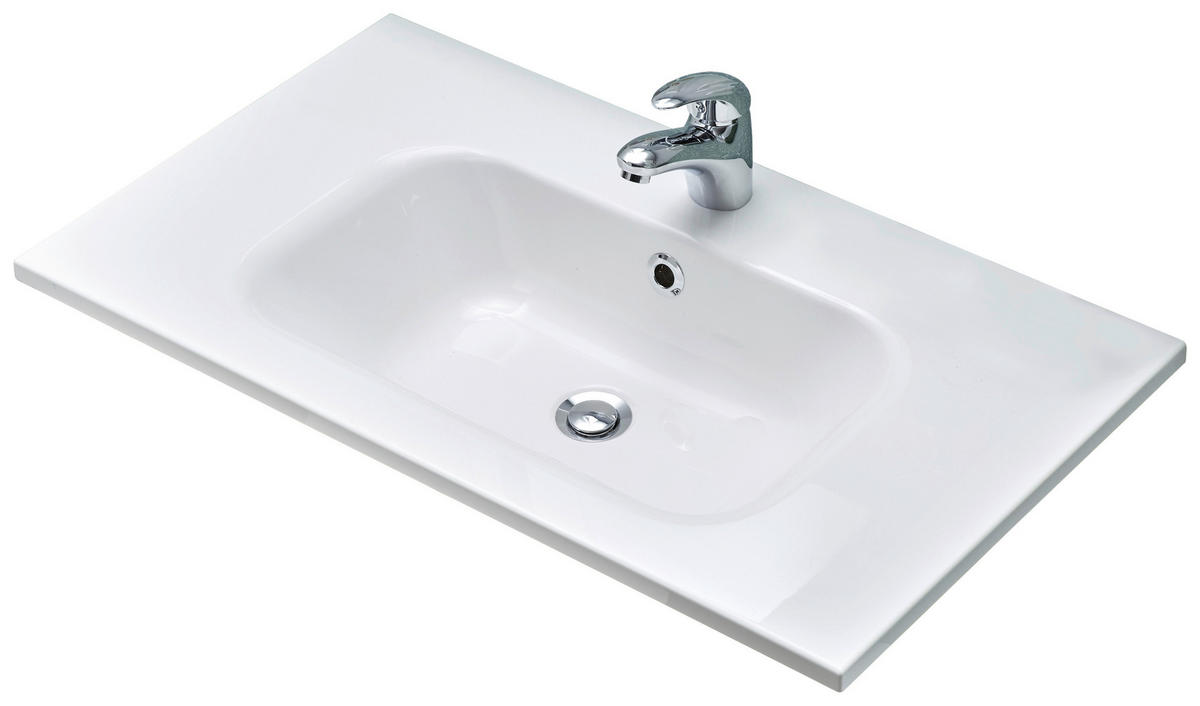 MOSDÓKAGYLÓ 81/2/46 cm  - fehér, Konventionell, kő (81/2/46cm) - Xora