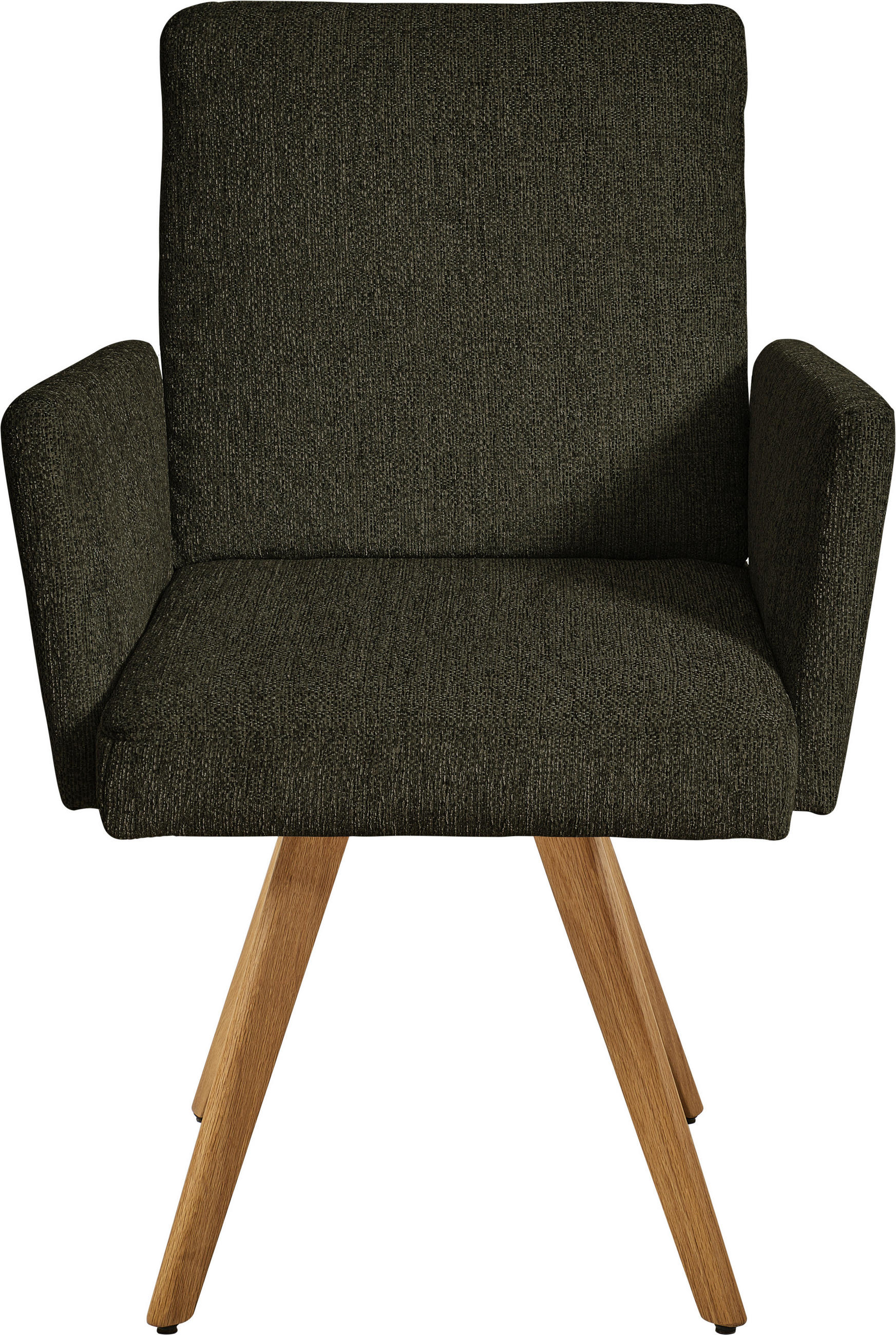 ARMLEHNSTUHL  in Chenille  - Eichefarben/Braun, Design, Holz/Textil (56/92/60cm) - Dieter Knoll