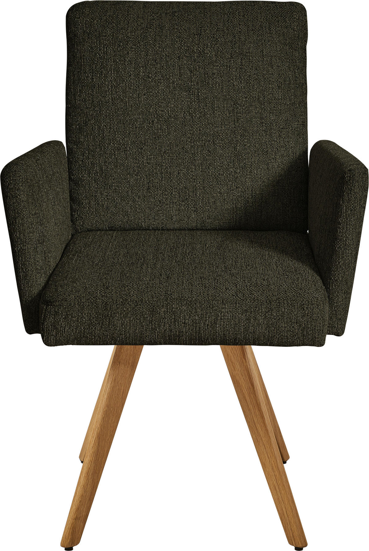ARMLEHNSTUHL  in Chenille  - Eichefarben/Braun, Design, Holz/Textil (56/92/60cm) - Dieter Knoll