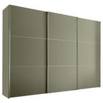 SCHWEBETÜRENSCHRANK  in Salbeigrün  - Salbeigrün/Alufarben, Design, Holzwerkstoff/Metall (280/222/68cm) - Moderano