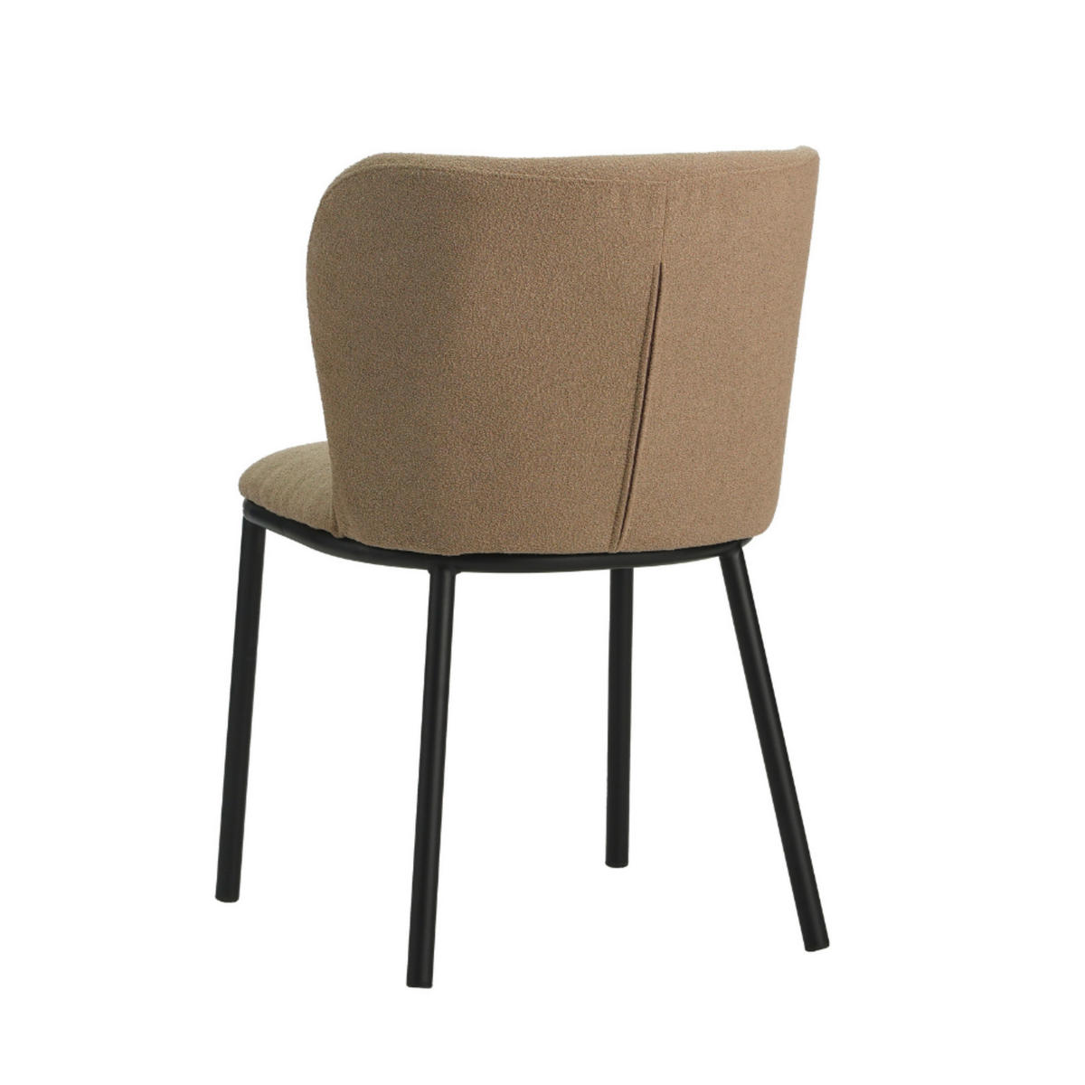 SADA STOLIČIEK 2 kus - sivohnedá/čierna, Modern, kov/textil (52/80/44cm) - MID.YOU