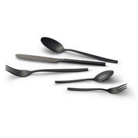 BESTECKSET Tavira 30-teilig Edelstahl  - Schwarz, Basics, Metall (1,22kg) - Echtwerk