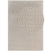 TEPPICH 200/280 cm Perles Creme, Weiß rechteckig  - Creme/Weiß, Basics, Kunststoff (200/280cm) - Elle Decoration