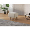 HOCKER in Textil Creme  - Eichefarben/Creme, Konventionell, Holz/Textil (56/46/56cm) - Sit & More