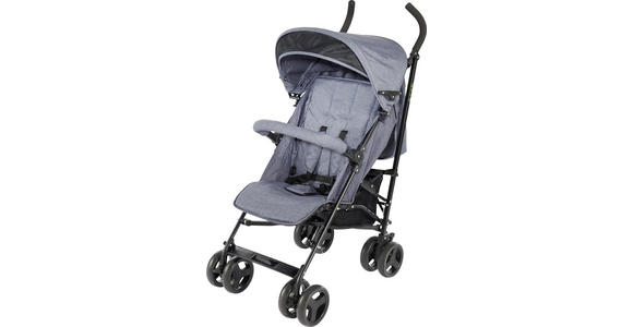 BUGGY Madrid  - Schwarz/Grau, KONVENTIONELL, Kunststoff/Textil (61/48/104cm) - My Baby Lou