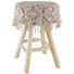 HOCKER in Holz, Textil Creme, Kieferfarben - Creme/Kieferfarben, LIFESTYLE, Holz/Textil (33/46cm) - Ambia Home HOCKER in Holz, Textil Creme, Kieferfarben - Creme/Kieferfarben, LIFESTYLE, Holz/Textil (33/46cm) - Ambia Home