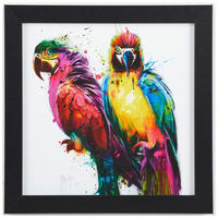 KUNSTDRUCK Patrice Murciano Abstraktes, Tiere Tropical Colours  - Multicolor/Schwarz, Basics, Papier/Holzwerkstoff (36/36cm)