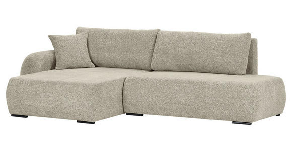 ECKSOFA Mintgrün Flachgewebe Zierkissen, Rückenkissen, Bettkasten, Schlaffunktion, Rücken echt, Liegefläche im Originalstoff  - Schwarz/Mintgrün, KONVENTIONELL, Kunststoff/Textil (145/260cm) - Carryhome