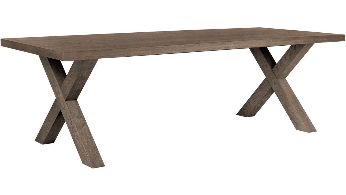 MATBORD i trä 240/100/75 cm   - grå ek, Design, trä (240/100/75cm) - Best Price