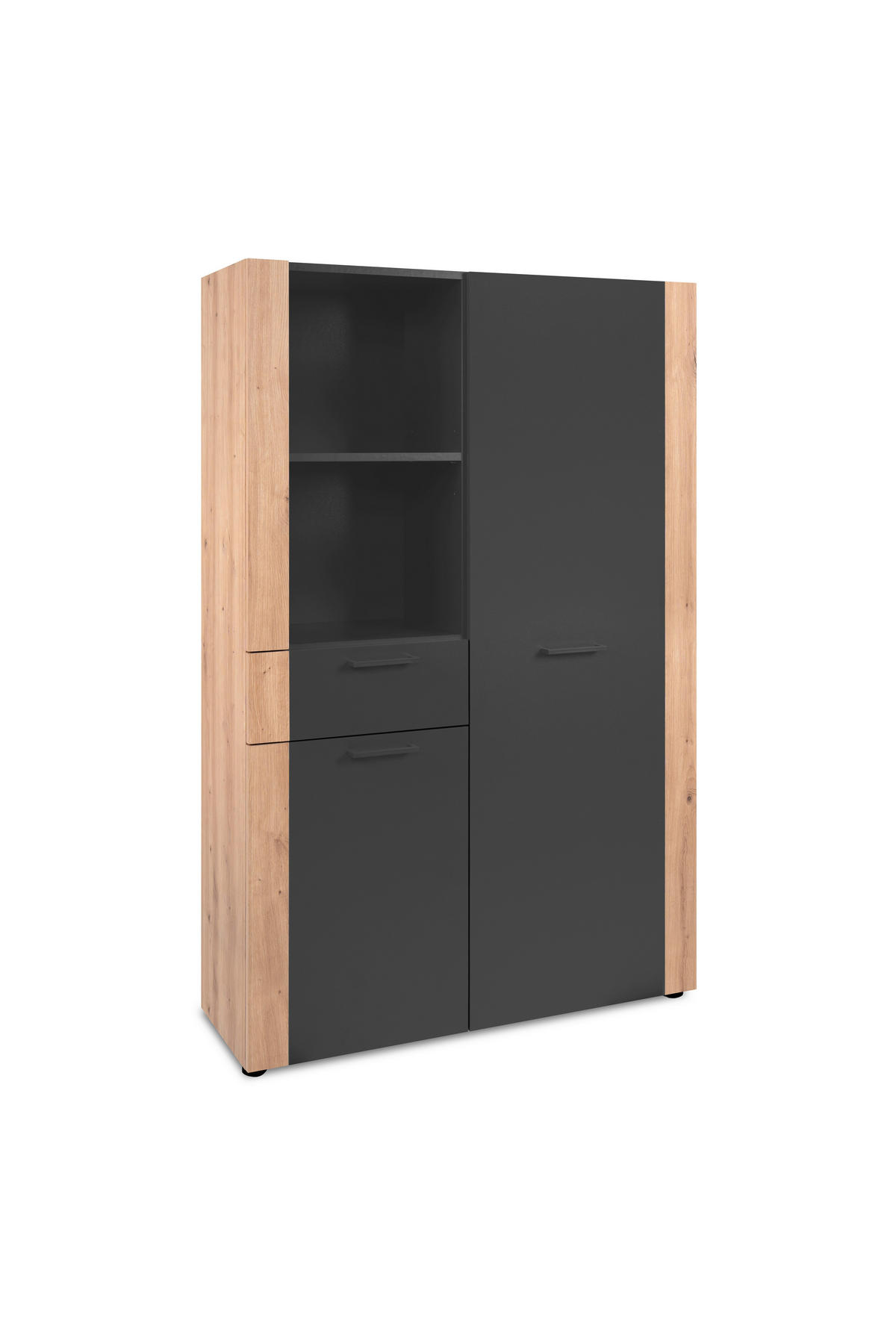 HIGHBOARD  100/155/35 cm  - Anthrazit/Schwarz, Design, Holzwerkstoff/Kunststoff (100/155/35cm) - MID.YOU