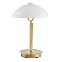 TISCHLEUCHTE 25,5/37 cm   - Chromfarben/Messingfarben, Basics, Glas/Metall (25,5/37cm) - Novel