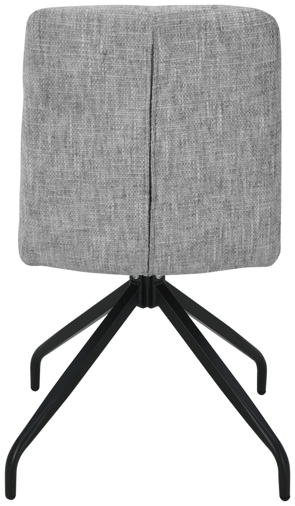 STUHL Leinenoptik Grau, Schwarz  - Schwarz/Grau, Design, Textil/Metall (50/90/63cm) - Carryhome