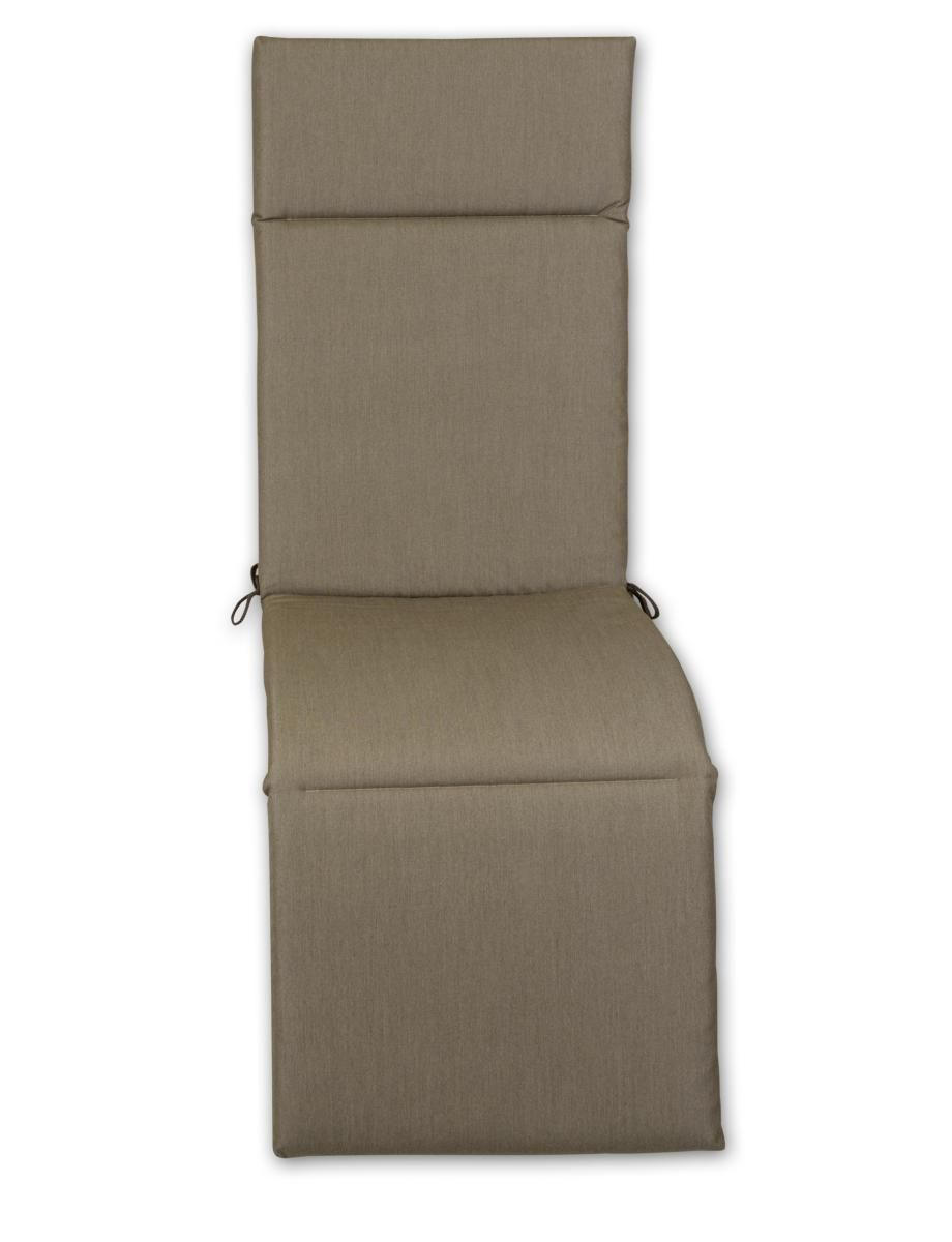 RELAXSESSELAUFLAGE in Hellbraun Uni  - Hellbraun, Design, Textil (50/4/164cm)