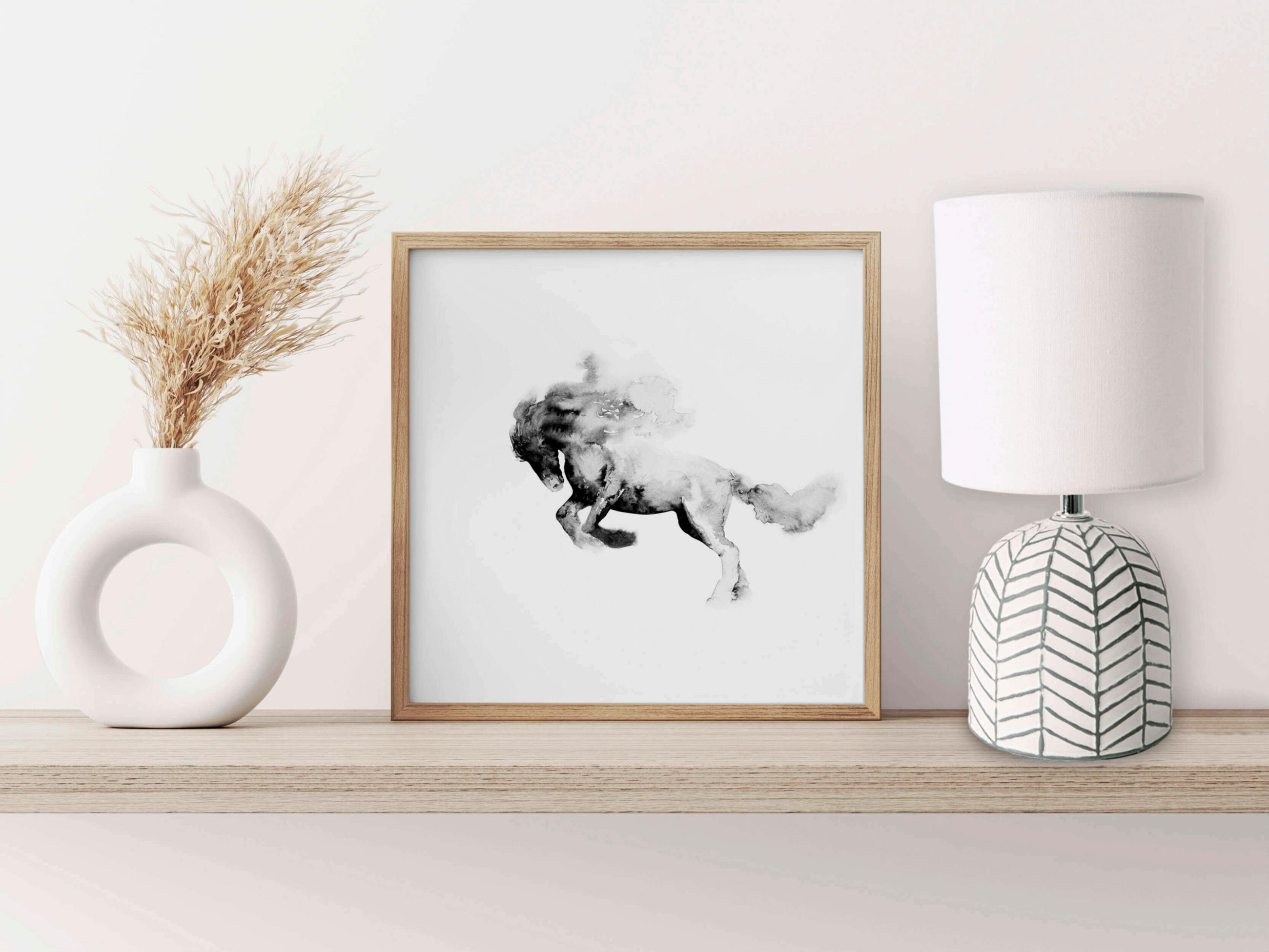 TISCHLEUCHTE Folio 14/27,5 cm   - Weiß, KONVENTIONELL, Keramik/Textil (14/27,5cm) - Näve