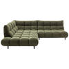 ECKSOFA Feincord Waldgrün  - Waldgrün/Schwarz, Design, Holz/Textil (215/288cm) - Pure Home Lifestyle