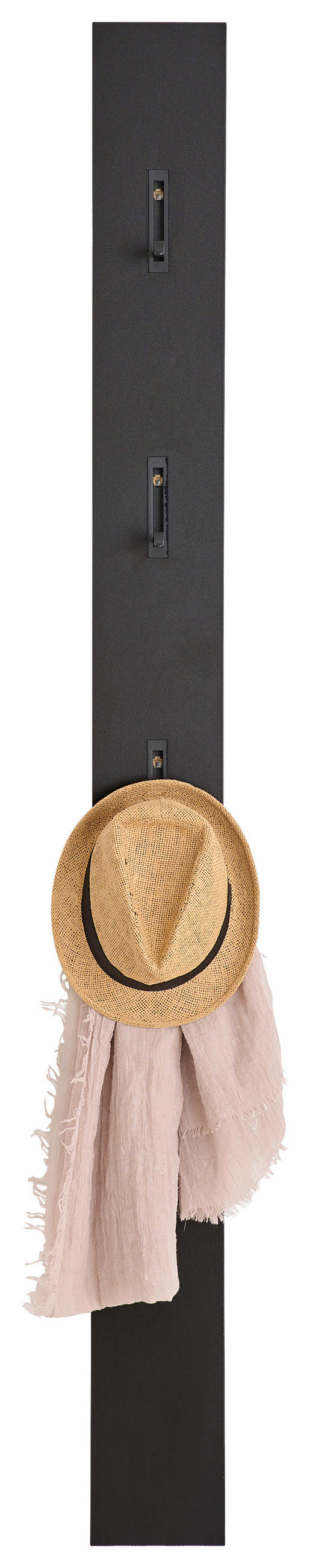 GARDEROBE 4-teilig  in 143/200/22 cm  - Eichefarben/Graphitfarben, Design, Glas/Holzwerkstoff (143/200/22cm) - Voleo