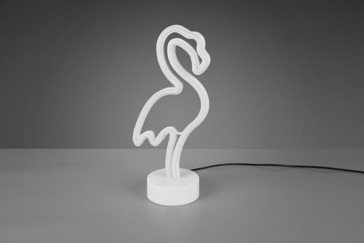 NAMIZNA LED-SVETILKA  FLAMINGO       13,5/29,2/8,5 cm      - bela, Trend, umetna masa (13,5/29,2/8,5cm)