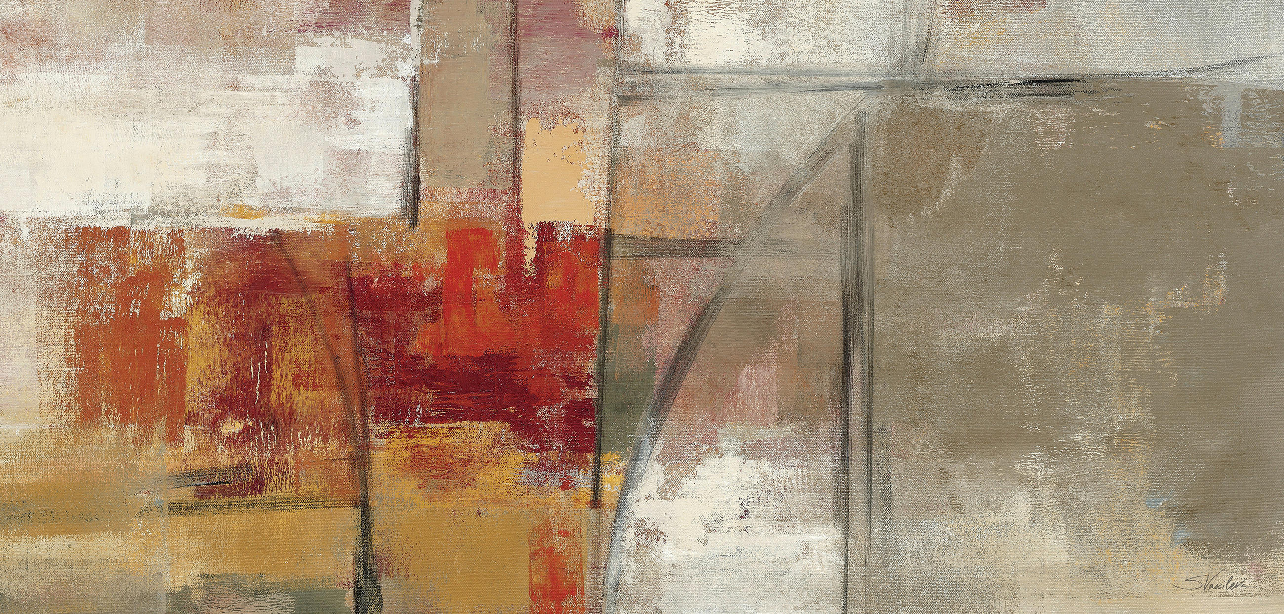 Euroart MALBA NA PLÁTNĚ, abstraktní, 115/55 cm