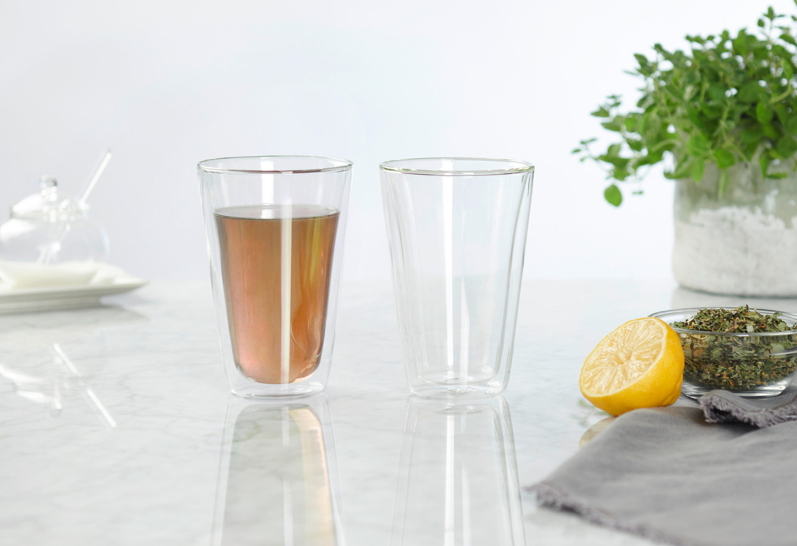 SET ŠALICA ZA ČAJ 350 ml - prozirno, Basics, staklo (350ml) - Novel
