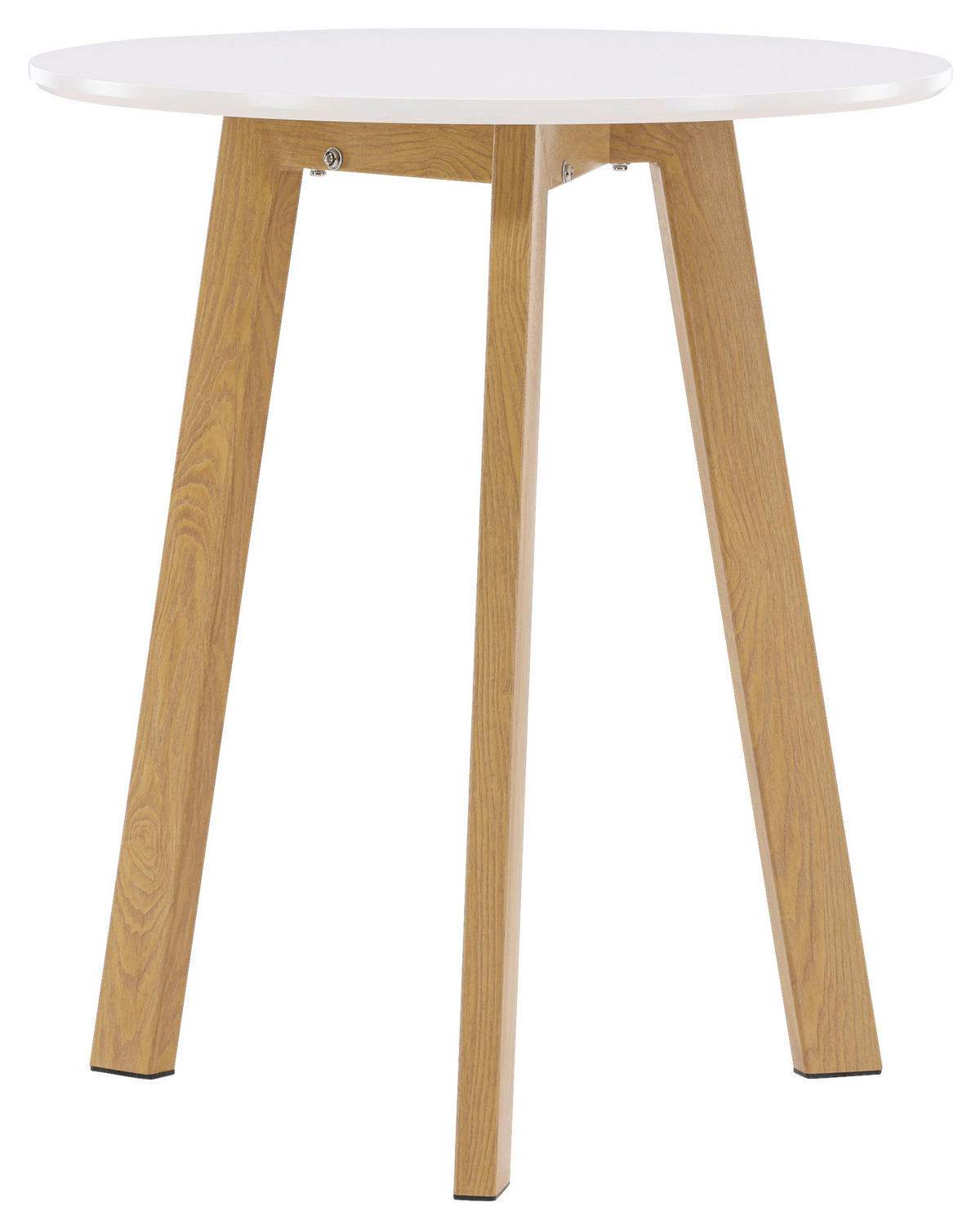 ESSTISCH in Holz, Metall 65/65/75 cm  - Hellbraun/Weiß, Design, Holz/Metall (65/65/75cm) - Livetastic