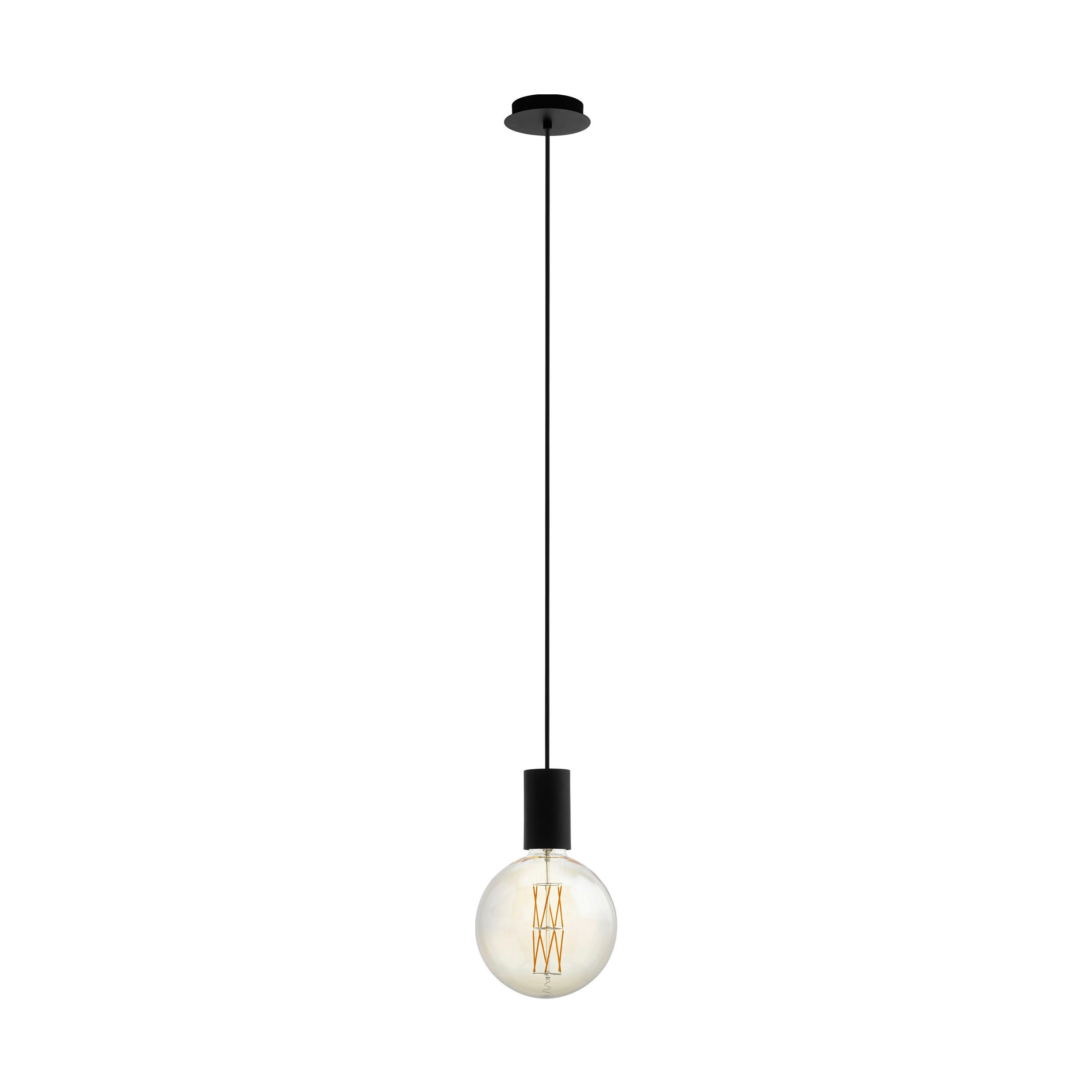 HÄNGELEUCHTE 12.5/110 cm    - Schwarz, Basics, Metall (12.5/110cm) - Eglo