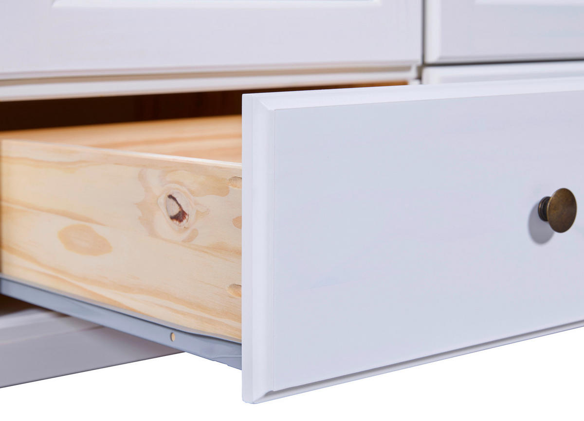 EINZELZIMMER Weiß  - Naturfarben/Weiß, MODERN, Holz - MID.YOU