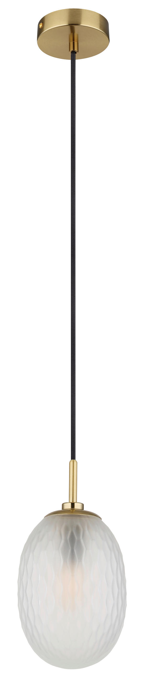ZÁVĚSNÉ SVÍTIDLO, 15/120 cm  - bílá/černá, Basics, kov/textil (15/120cm) - Globo