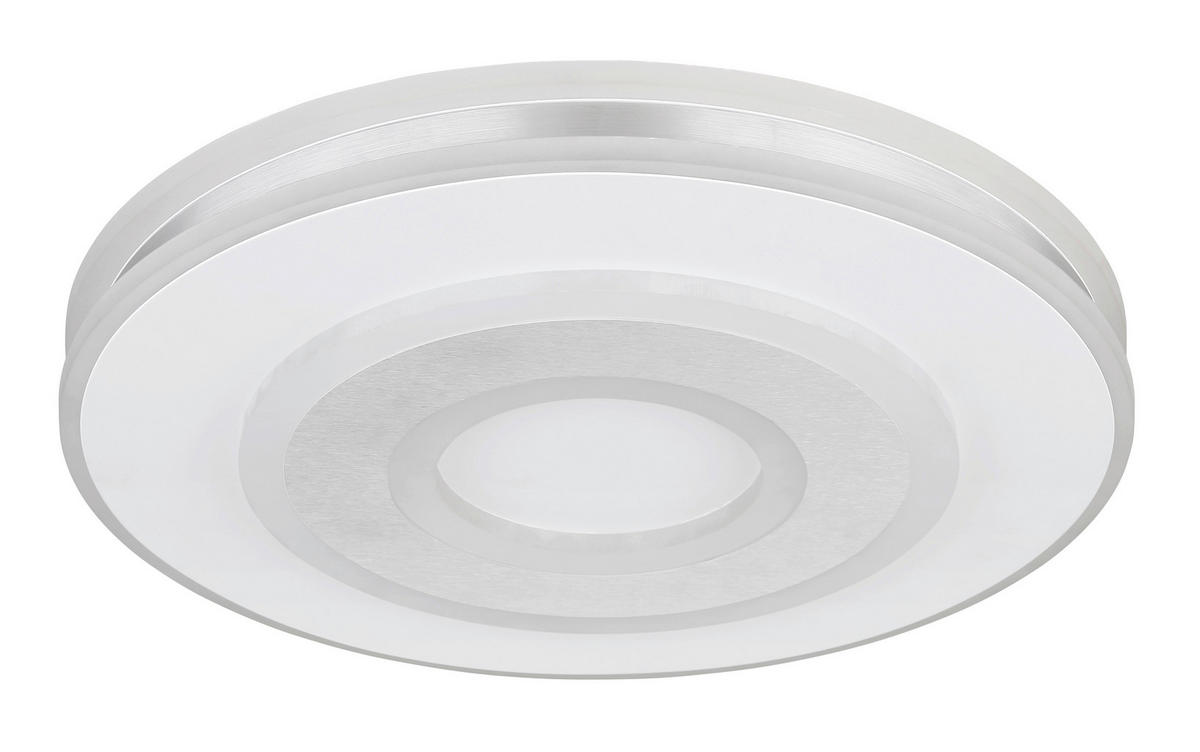 PLAFONIERĂ CU LED - alb/opal, Basics, plastic/metal (42/6,5cm)