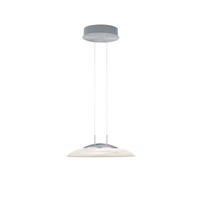 LED-HÄNGELEUCHTE   - Chromfarben/Nickelfarben, Design, Glas/Metall (42,5cm) - Hell
