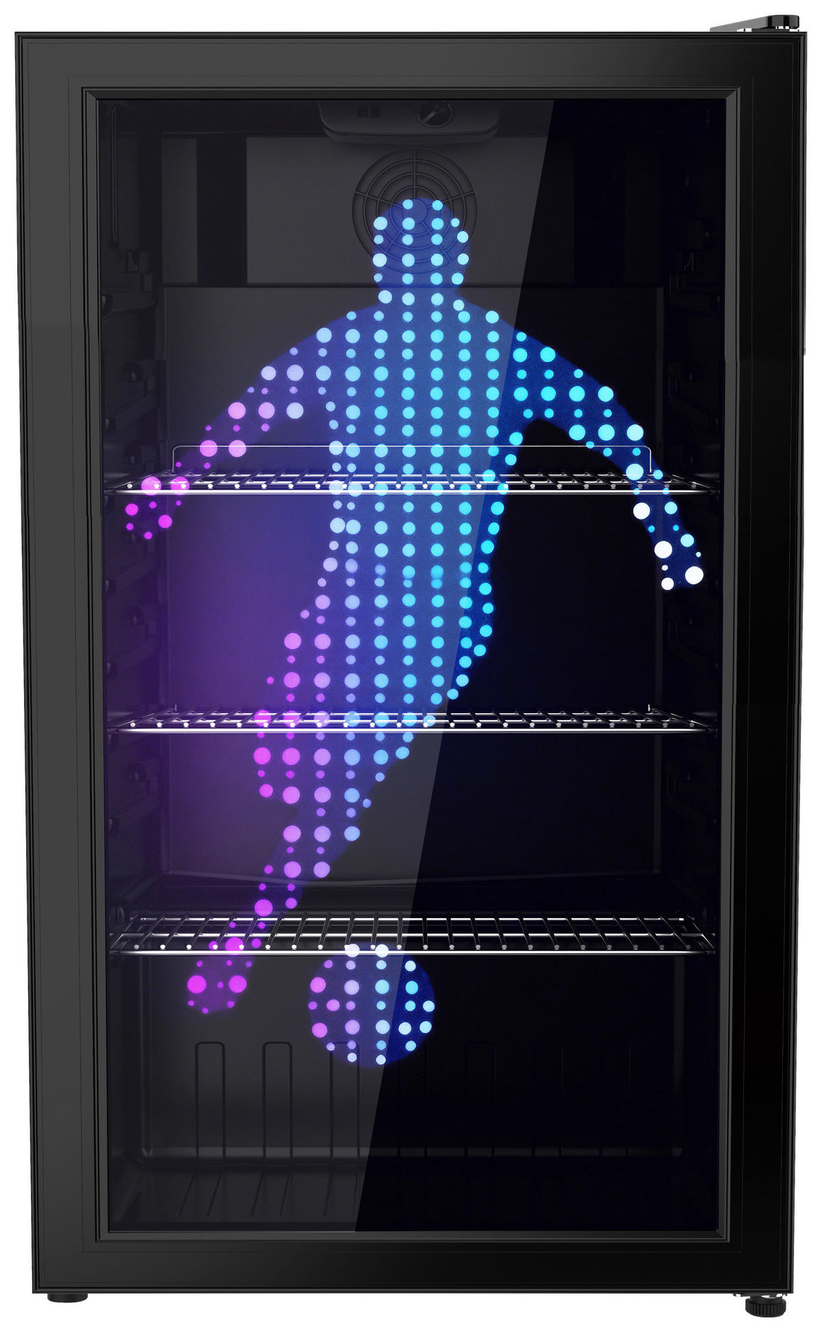 GETRÄNKEKÜHLSCHRANK 44,5/83/47 cm  - Schwarz, Trend, Glas (44,5/83/47cm) - PKM