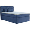 BOXSPRINGBETT 140/200 cm  in Blau  - Blau/Schwarz, Konventionell, Kunststoff/Textil (140/200cm) - Moderano