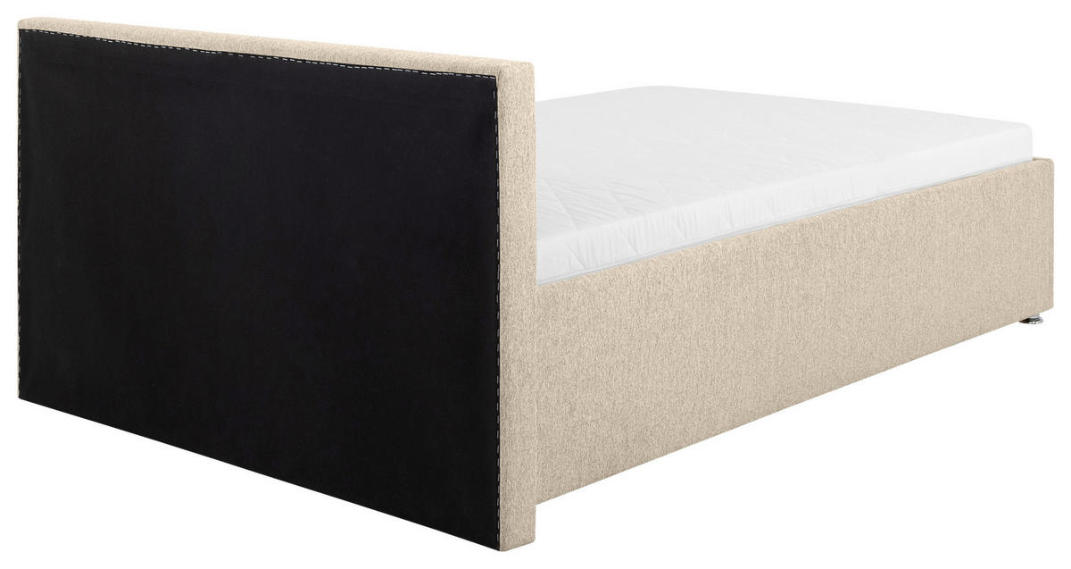 TAPECIRANI KREVET   120/200 cm   bež  - bež, Moderno, drvo/metal (120/200cm) - MID.YOU