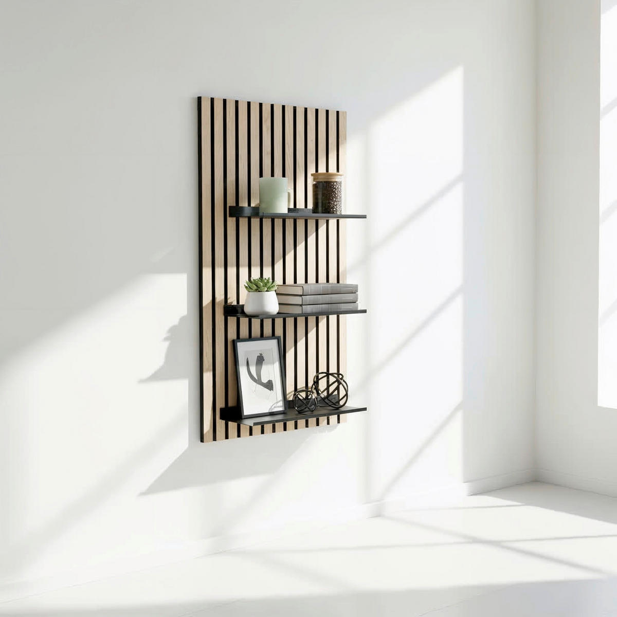 AKUSTIKPANEEL  - Schwarz, Basics, Metall (28/13,5/1,6cm)