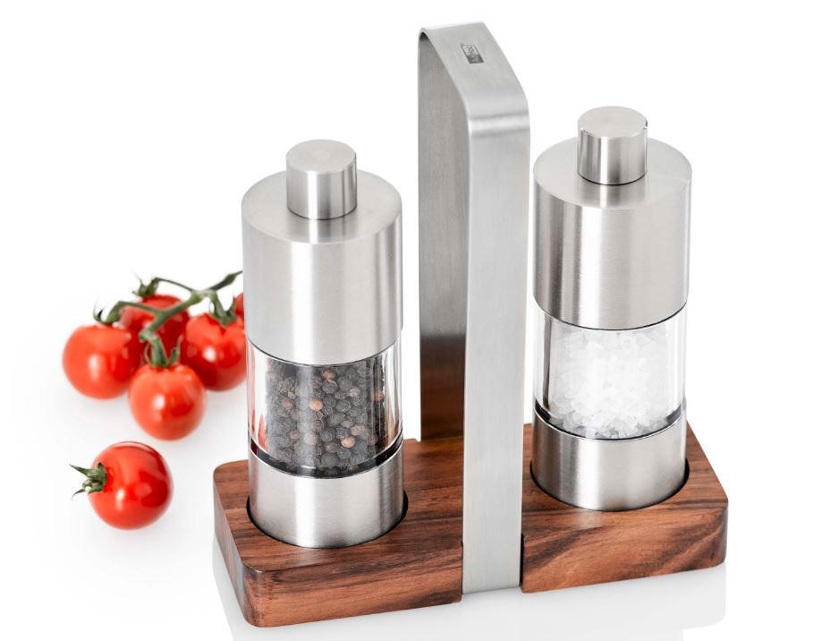 PFEFFER- UND SALZMÜHLE MENAGE CLASSIC  - Edelstahlfarben, Design, Keramik/Metall (6/16/16cm) - AdHoc