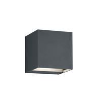 AUßENWANDLEUCHTE 8/8/8 cm   - Anthrazit, Basics, Metall (8/8/8cm)