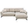 ECKSOFA in Webstoff Hellbraun  281/189 cm  - Hellbraun/Schwarz, MODERN, Kunststoff/Textil (281/189cm) - Carryhome