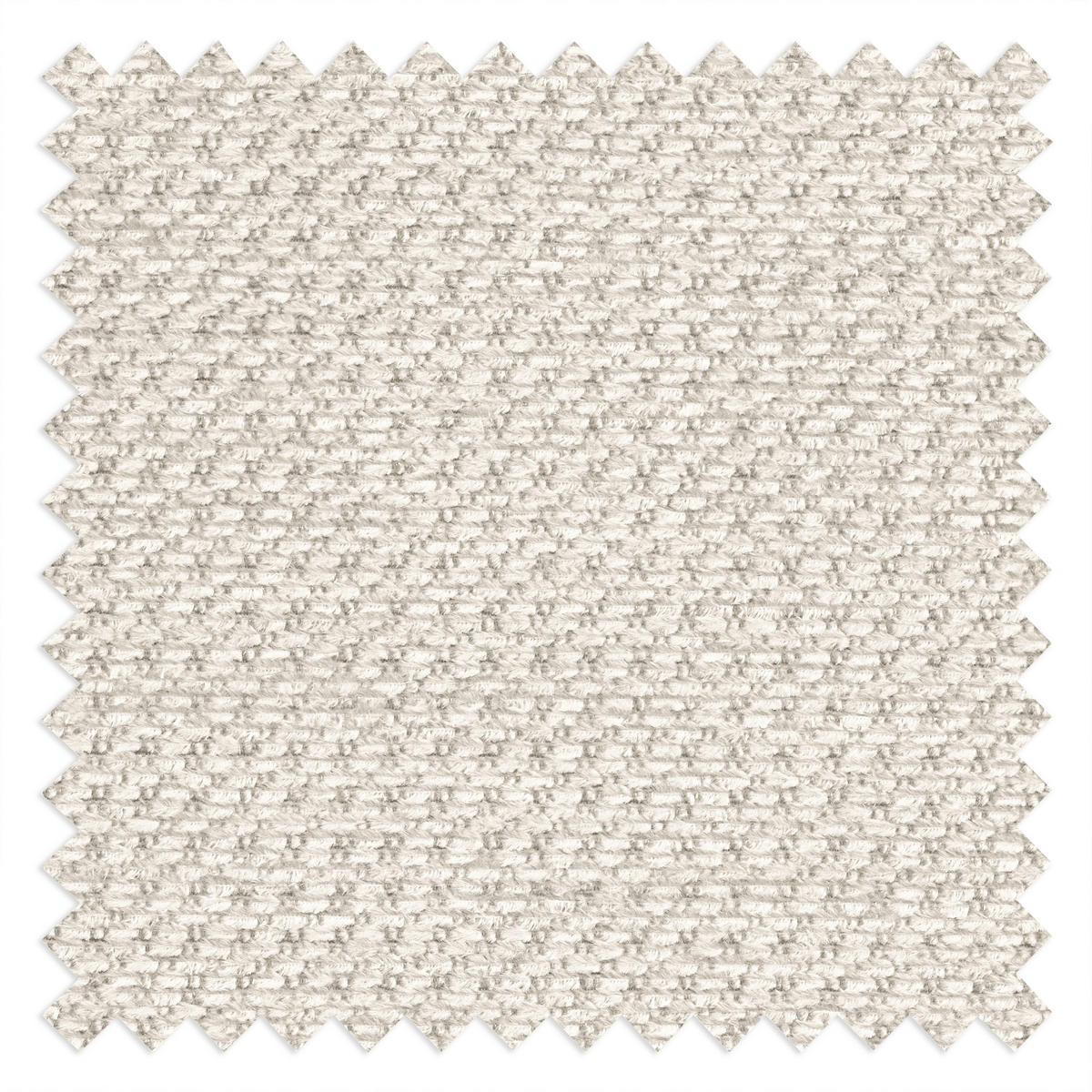 ECKSOFA  Webstoff Weiss  - Weiss/Schwarz, Design, Textil/Metall (195/268cm) - Livetastic