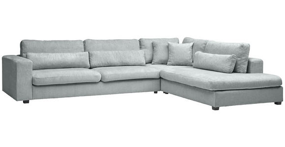 ECKSOFA in Chenille Grau  - Schwarz/Grau, KONVENTIONELL, Kunststoff/Textil (314/250cm) - Carryhome