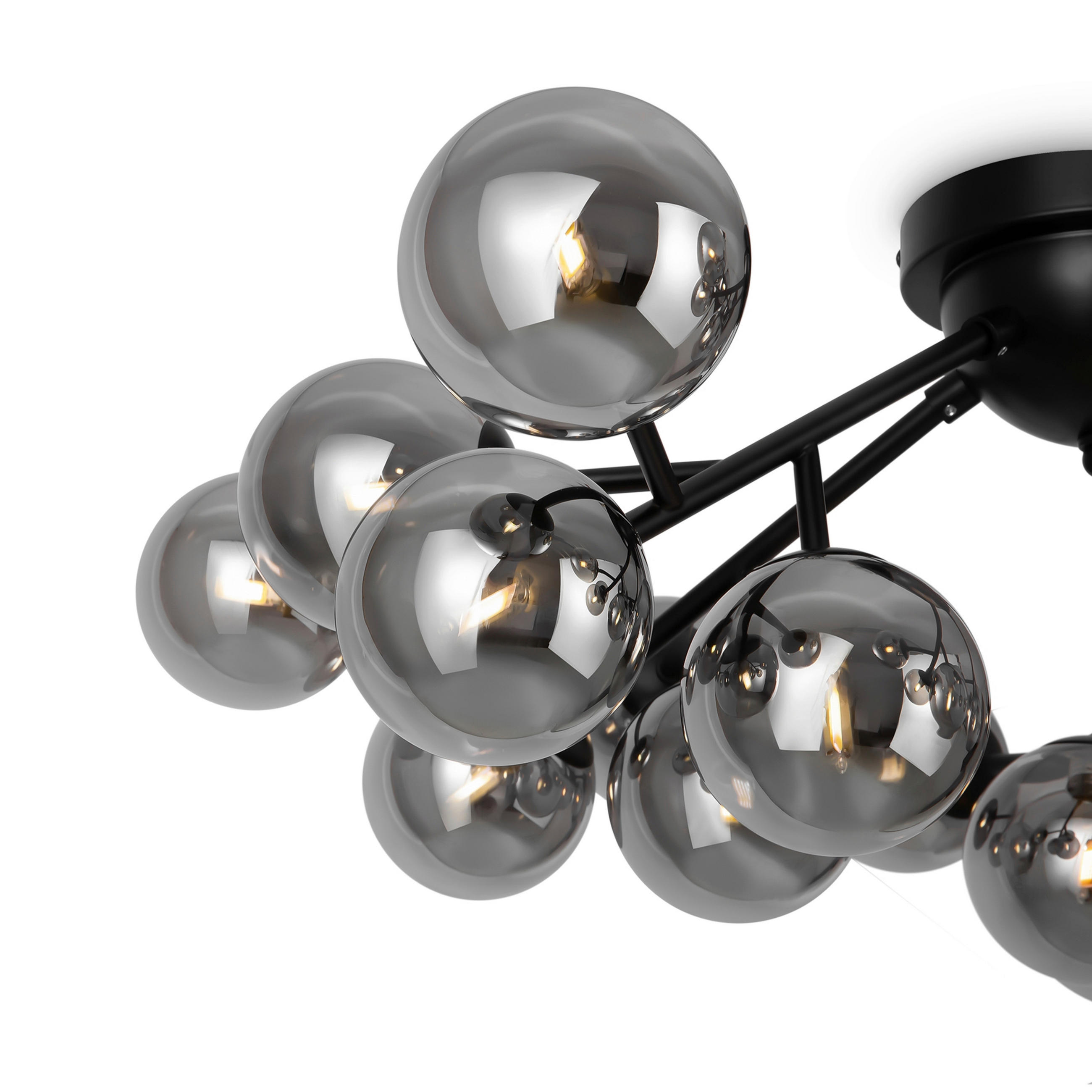 DECKENLEUCHTE 28 W - Schwarz, Basics, Glas/Metall (75/30/75cm) - MAYTONI