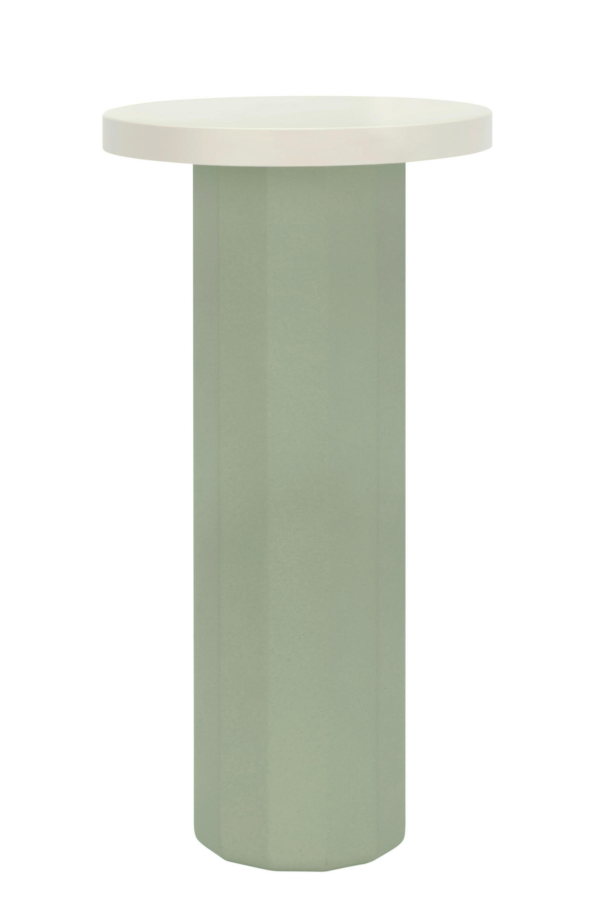 STOLNÍ LAMPA NA BATERIE, dotykový stmívač, 16/31,6 cm  - zelená, Design, kov/kámen (16/31,6cm) - Dieter Knoll