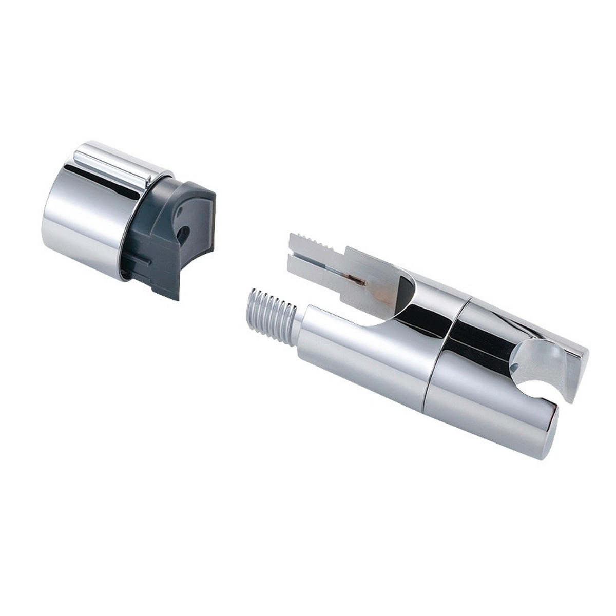 BRAUSEHALTERUNG   - Chromfarben, Basics, Kunststoff (11,7/4,2/4cm) - Wenko
