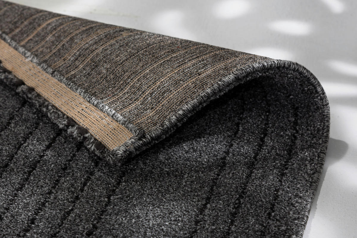 WEBTEPPICH 80/150 cm Pure Design Anthrazit  - Anthrazit, Basics, Textil (80/150cm) - Schöner Wohnen