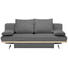 SCHLAFSOFA in Textil Grau - Chromfarben/Grau, Design, Textil/Metall (215/96/103cm) - Dieter Knoll SCHLAFSOFA in Textil Grau - Chromfarben/Grau, Design, Textil/Metall (215/96/103cm) - Dieter Knoll