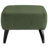 HOCKER Bouclé Buche, Fichte, Kiefer Dunkelgrün  - Dunkelgrün/Schwarz, MODERN, Holz/Textil (66/44/66cm) - MID.YOU