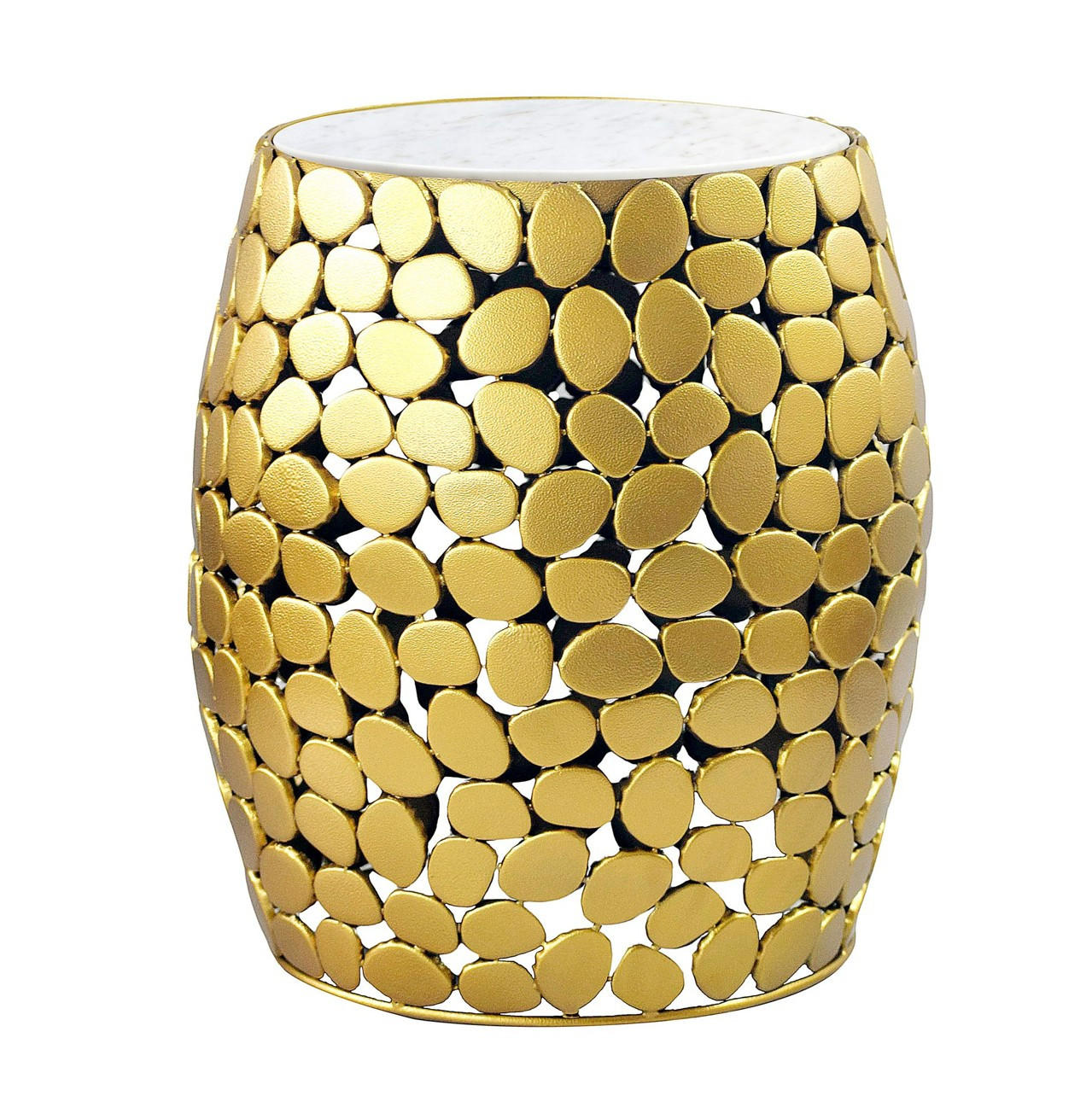 Livetastic Beistelltisch Gold 40x46x40 cm