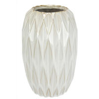 VASE  - Creme, Basics, Keramik (13/22cm)